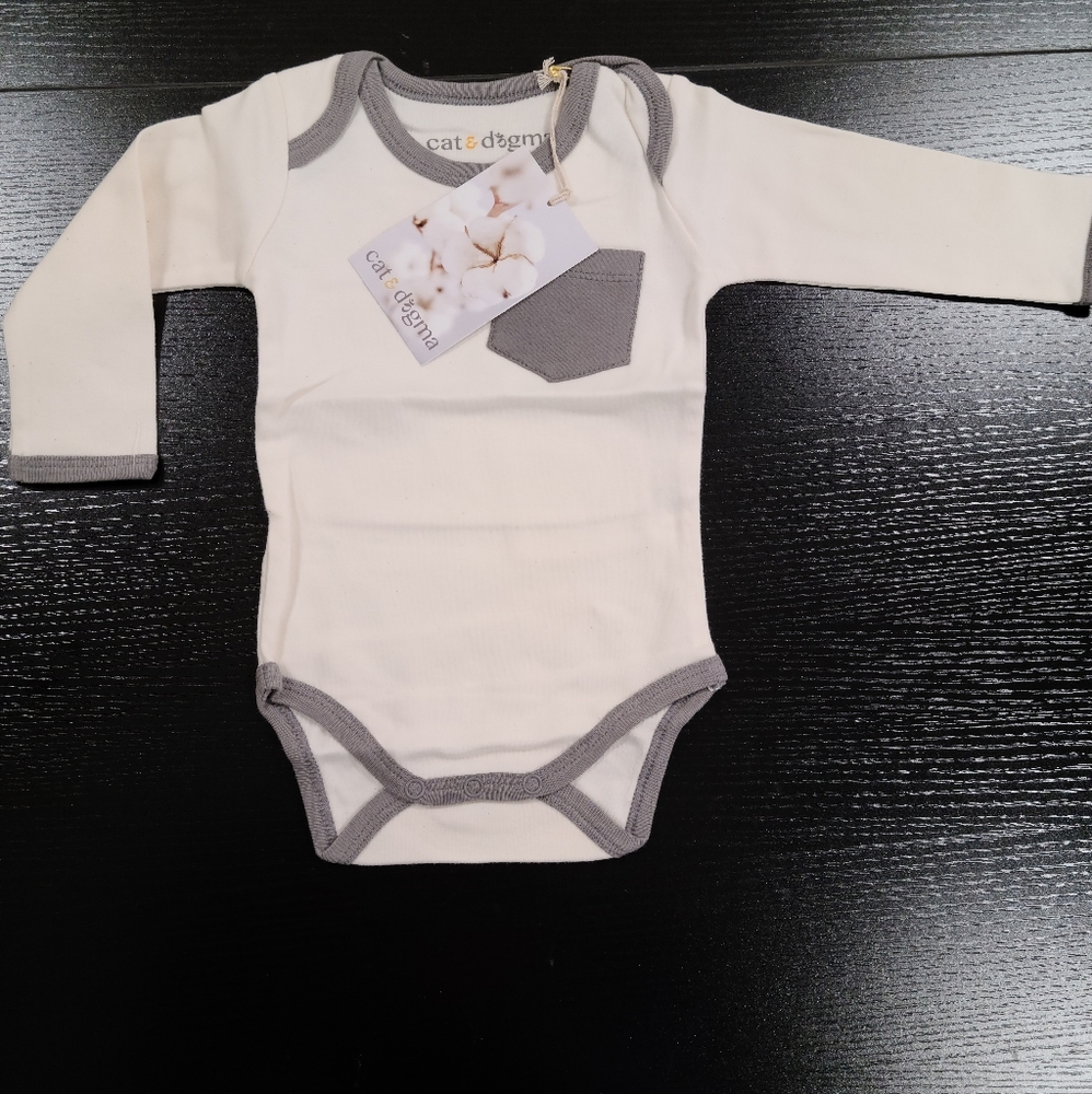 New with tags baby onesie by Cat and Dogma